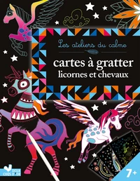 Cartes à gratter licornes et chevaux