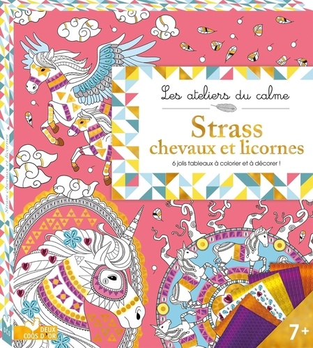 Jessica Sécheret - Strass Chevaux et licornes - boîte avec accessoires.