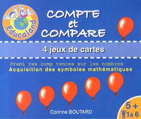 Corinne Boutard - Compte et compare - 4 jeux de cartes.