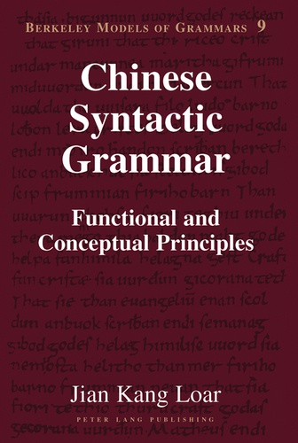 Jian kang Loar - Chinese Syntactic Grammar - Functional and Conceptual Principles.