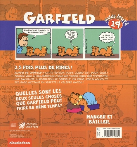 Garfield, poids lourd Tome 19