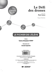 Sciences primaire Sciences en tête Le défi des drones suivi de Pari tenu