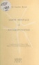 Joachim Berron - Santé mentale et anthroposophie - Conférence du 15 mars 1984 faite à l'Université Populaire de Paris.