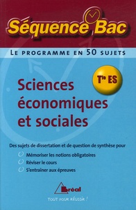 Joachim Dornbusch et Romain Zolla - Sciences économiques et sociales Tle ES.