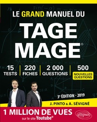 Joachim Pinto et Arnaud Sévigné - Le grand manuel du TAGE MAGE.