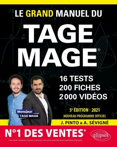 Le grand manuel du TAGE MAGE  Edition 2021