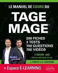 Téléchargements ebook gratuits pour iphone Le Manuel de Cours du TAGE MAGE PDF CHM PDB par Joachim Pinto, Arnaud Sévigné