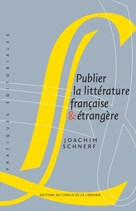 Joachim Schnerf - Publier la littérature française & étrangère.
