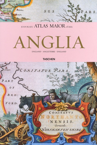 Joan Blaeu - Atlas maior of 1665 - 2 volumes : Tome 1, Anglia ; Tome 2, Scotia & Hibernia.
