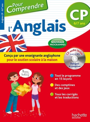 L'anglais CP. 6/7 ans  Edition 2016 -  avec 1 CD audio