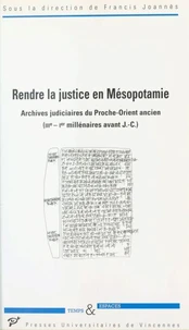 Rendre la justice en Mésopotamie
