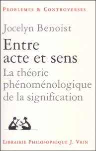 Entre acte et sens.