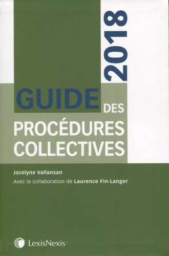 Guide des procédures collectives  Edition 2018