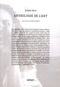 Jochen Gerz - Anthologie de l'art.