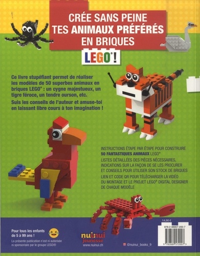 Le zoo Lego. 50 modèles d'animaux pour les enfants