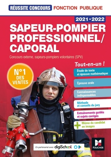 Réussite Concours Sapeur-pompier professionnel/caporal - 2021-2022