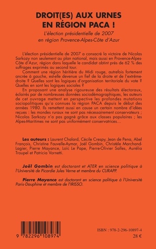 Droit(es) aux urnes en région PACA !. L'élection présidentielle de 2007 en région Provence-Alpes-Côte d'Azur