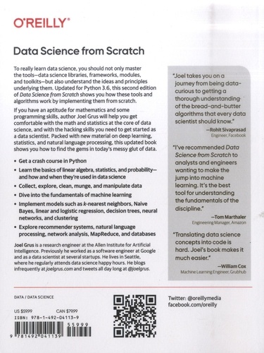 Data Science from Scratch - First Principles with... de Joel Grus ...