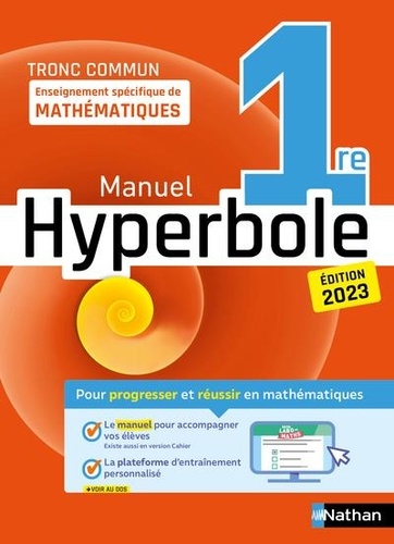 Joël Malaval - Enseignement spécifique de mathématiques 1re Hyperbole.