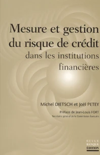 Mesure Et Gestion Du Risque De Credit Dans Les Institutions Financieres