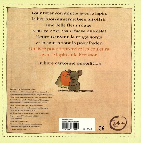 Un cadeau pour toi. Pour apprendre les couleurs avec le lapin et le hérisson