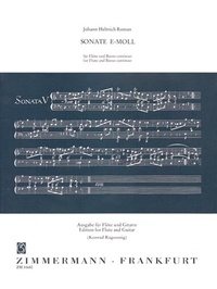 Johan helmich Roman - Sonate en mi mineur - flute and guitar..