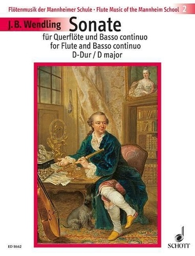 Johann baptist Wendling - Flute Music from the Mannheim School Numéro 2 : Sonate Ré majeur - Numéro 2. op. 4/3. flute and basso continuo..