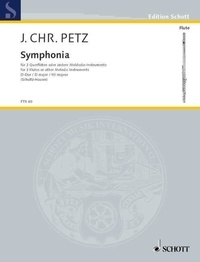 Johann christoph Pez - Edition Schott  : Symphonia à 3 Flutes traversières - 3 flutes (strings, oboes)..