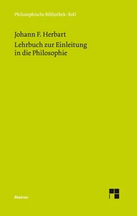 Lehrbuch zur Einleitung in die Philosophie