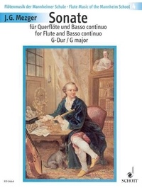 Johann georg Mezger - Flute Music from the Mannheim School Numéro 4 : Sonate Sol majeur - Numéro 4. op. 6/2. flute and basso continuo..