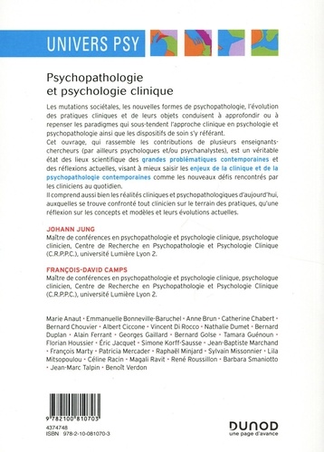 Psychopathologie et psychologie clinique. Perspectives contemporaines