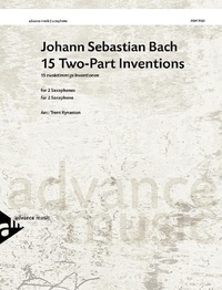 Johann sebastian Bach - Classics for Saxophone  : 15 Two-Part Inventions - 2 saxophones. Partition d'exécution..