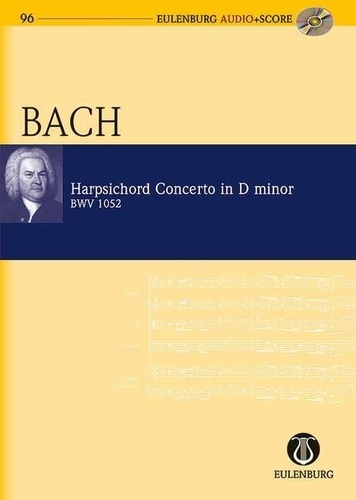 Johann sebastian Bach - Concerto en ré mineur - BWV 1052. harpsichord and strings. Partition d'étude..