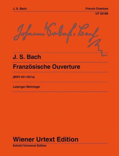 Johann sebastian Bach - French Overture - Versions in C Minor BWV 831a and B Minor BWV 831. BWV 831/831a. piano..