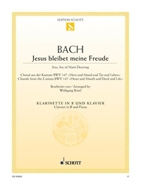 Johann sebastian Bach - Jésus que ma joie demeure - Choral issu de la cantate BWV 147. BWV 147. clarinet (in Bb) and piano..