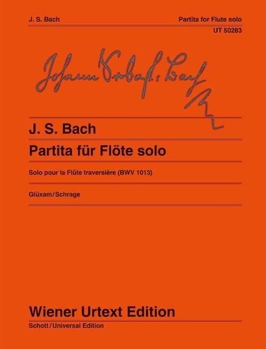 Johann sebastian Bach - Partita pour Flûte seule - Urtext. BWV 1013. flute..