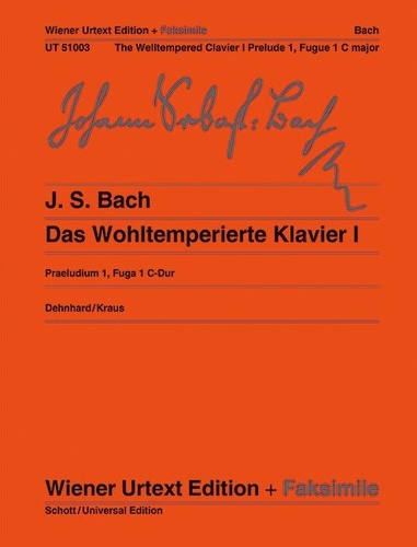 Johann sebastian Bach - Vienna Urtext Edition and facsimile  : Prelude I and Fugue I - The Welltempered Clavier I. Edited from the autograph and manuscript copies. BWV 846. Piano..
