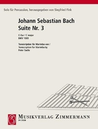 Johann sebastian Bach - Solo für Percussion  : Suite No. 3 C majeur - BWV 1009. marimba..