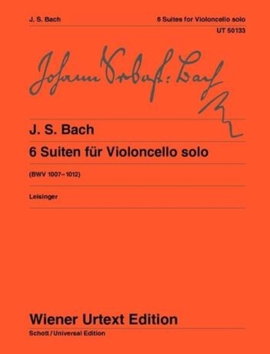 Johann sebastian Bach - Suites for Violoncello solo - Edited from the sources. BWV 1007-1012. cello..