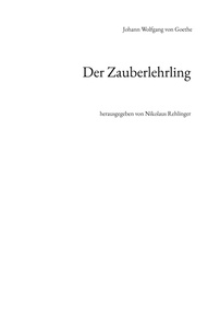 Téléchargement gratuit d'ebook rar Der Zauberlehrling CHM PDB ePub