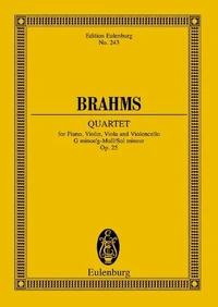 Quatuor avec piano Sol mineur