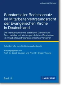 Substantieller Rechtsschutz im Mitarbeitervertretungsrecht der Evangelischen Kirche in Deutschland
