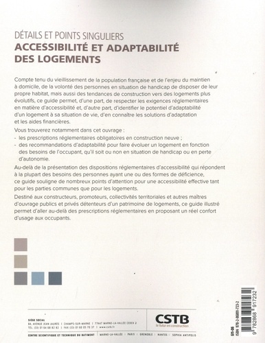 Accessibilité et adaptabilité des logements. 43 Fiches - 6 Etapes - 80 Schémas