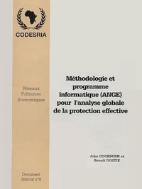 John Cockbum et Benoît Dostie - Méthodologie et programme informatique (ANGE) pour l'analyse globale de la protection effective.