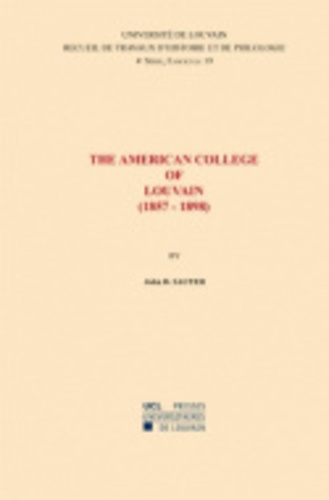 The American College of Louvain (1857-1898). Quatrième série-19