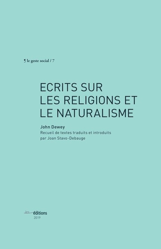 Ecrits sur les religions et le naturalisme