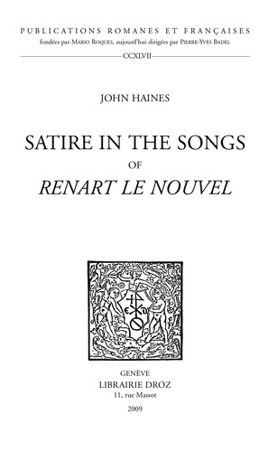 Satire in the songs of Renart le nouvel