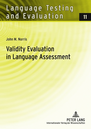 John m. Norris - Validity Evaluation in Language Assessment.