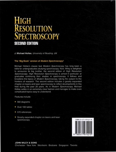 High Resolution Spectroscopy 2nd edition