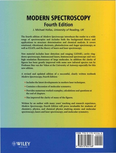 Modern Spectroscopy 4th edition
